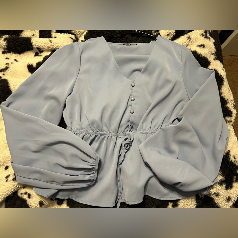 Light blue blouse